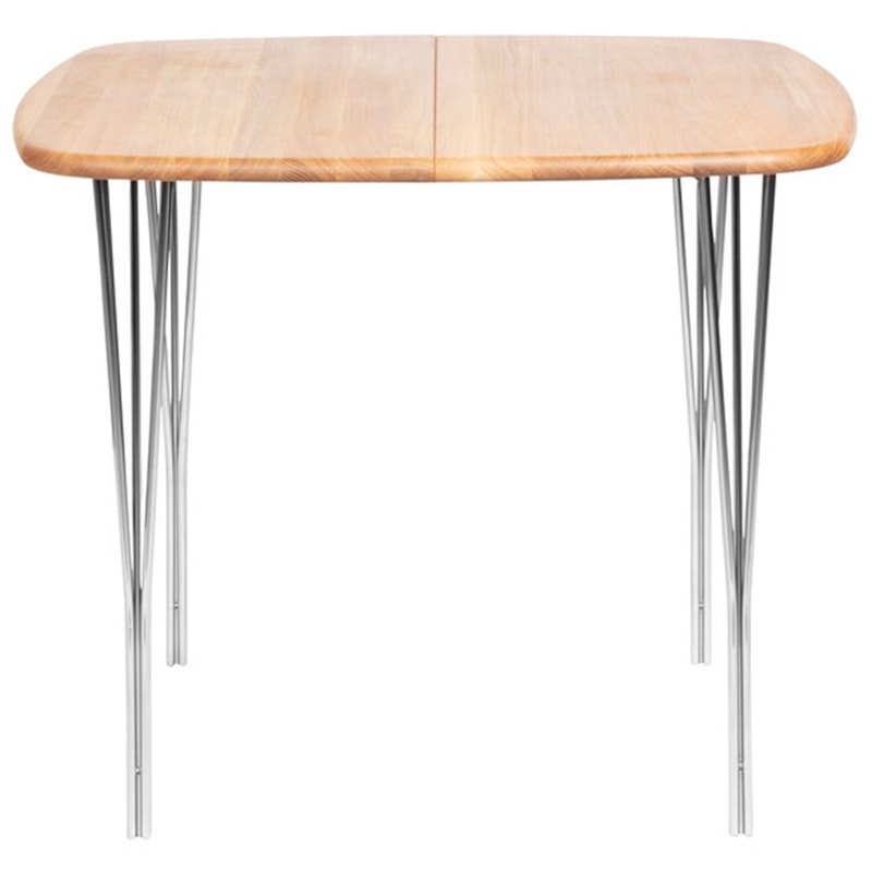 Symphony 86 Dining Table 90x90 cm, Oiled Oak / Chrome