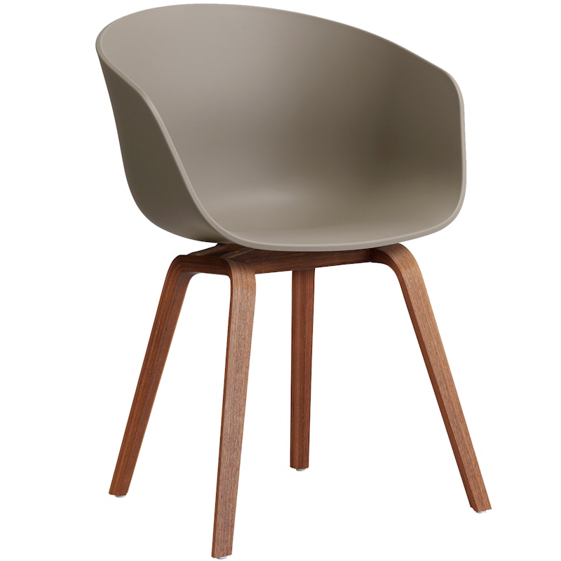 AAC 22 2.0 Armchair, Lacquered Walnut / Khaki