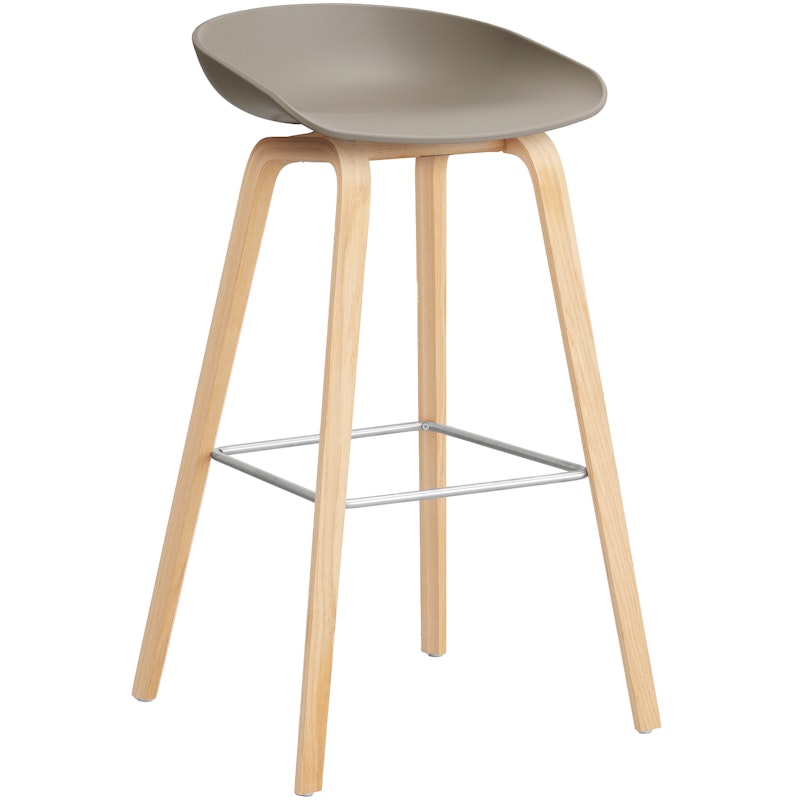 AAS 32 2.0 Bar Stool 75 cm, Soaped Oak / Khaki