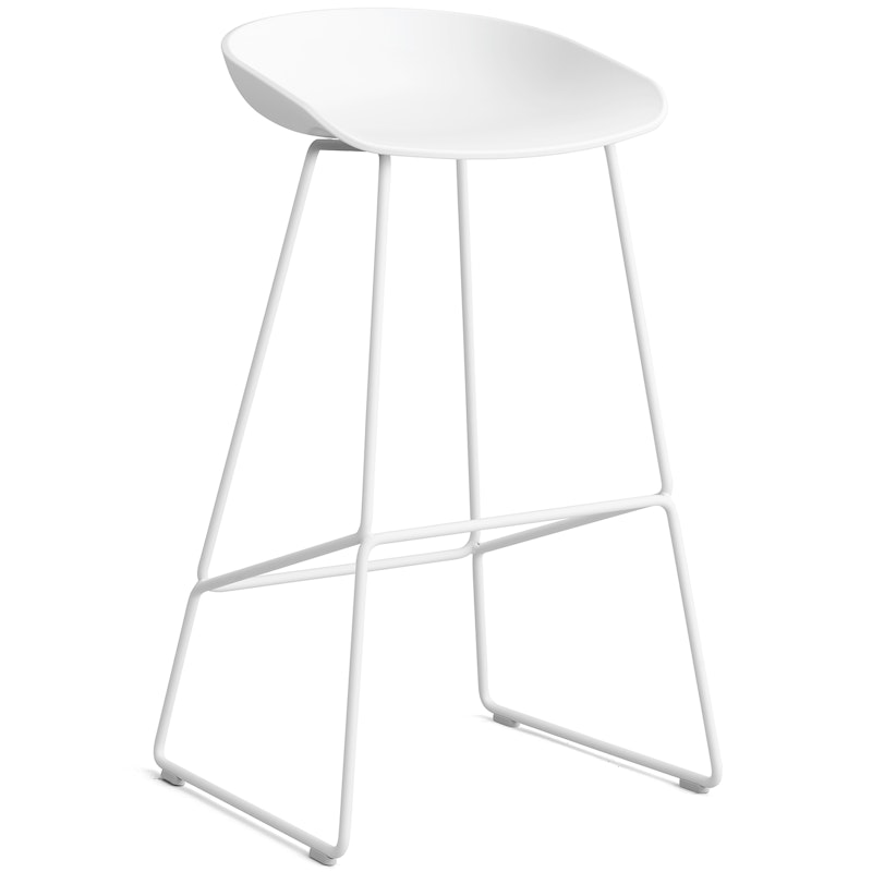 AAS 38 2.0 Bar Stool 75 cm, Stainless Steel White / White