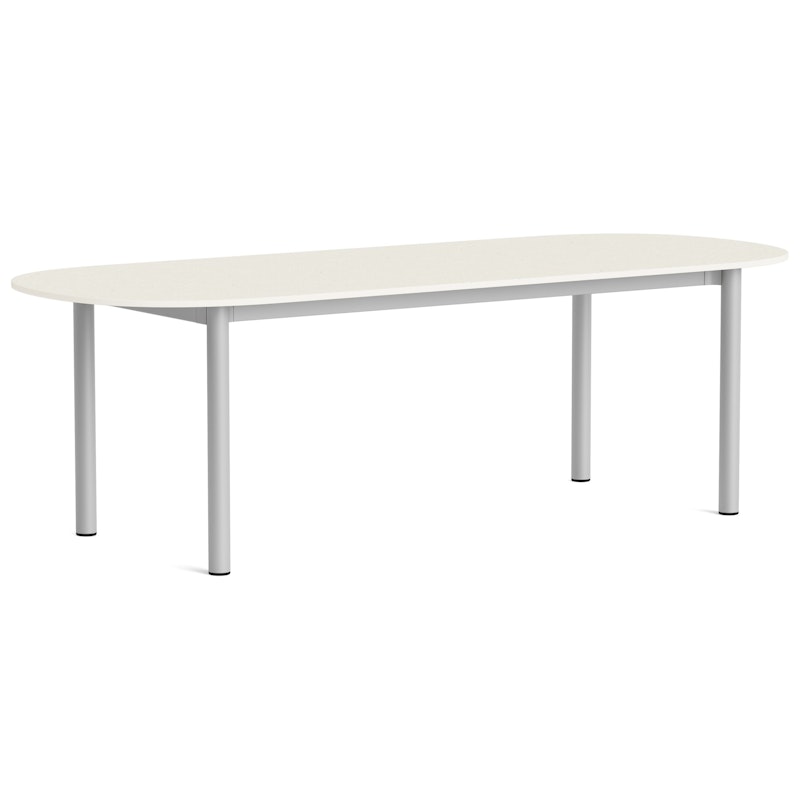 Annex Table Oblong 95x240 cm, Aluminium / Cotton Cream