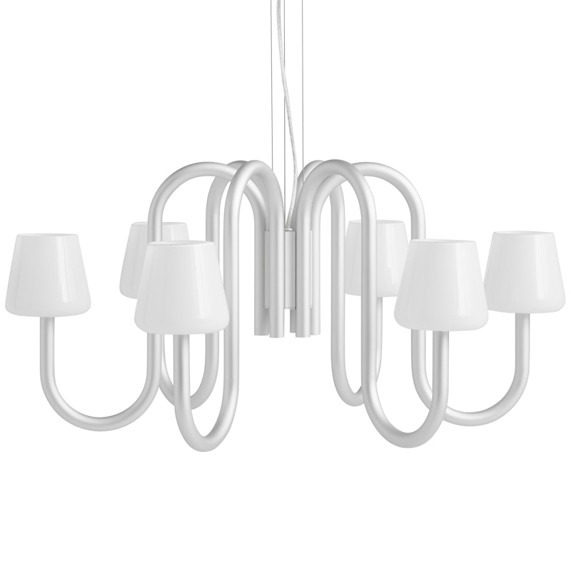 Apollo 745 Chandelier 6 Arms, White