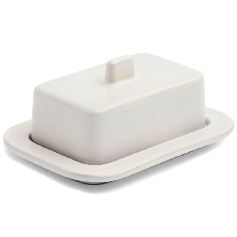 Barro Butter Dish, Off-white