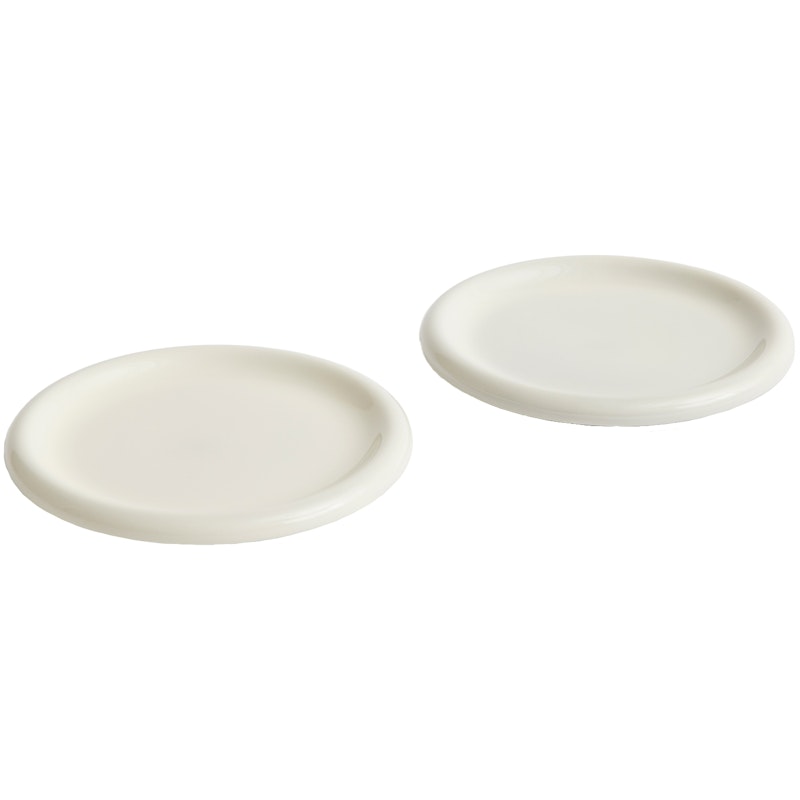Barro Plates 2-pack Ø24 cm, Off-white