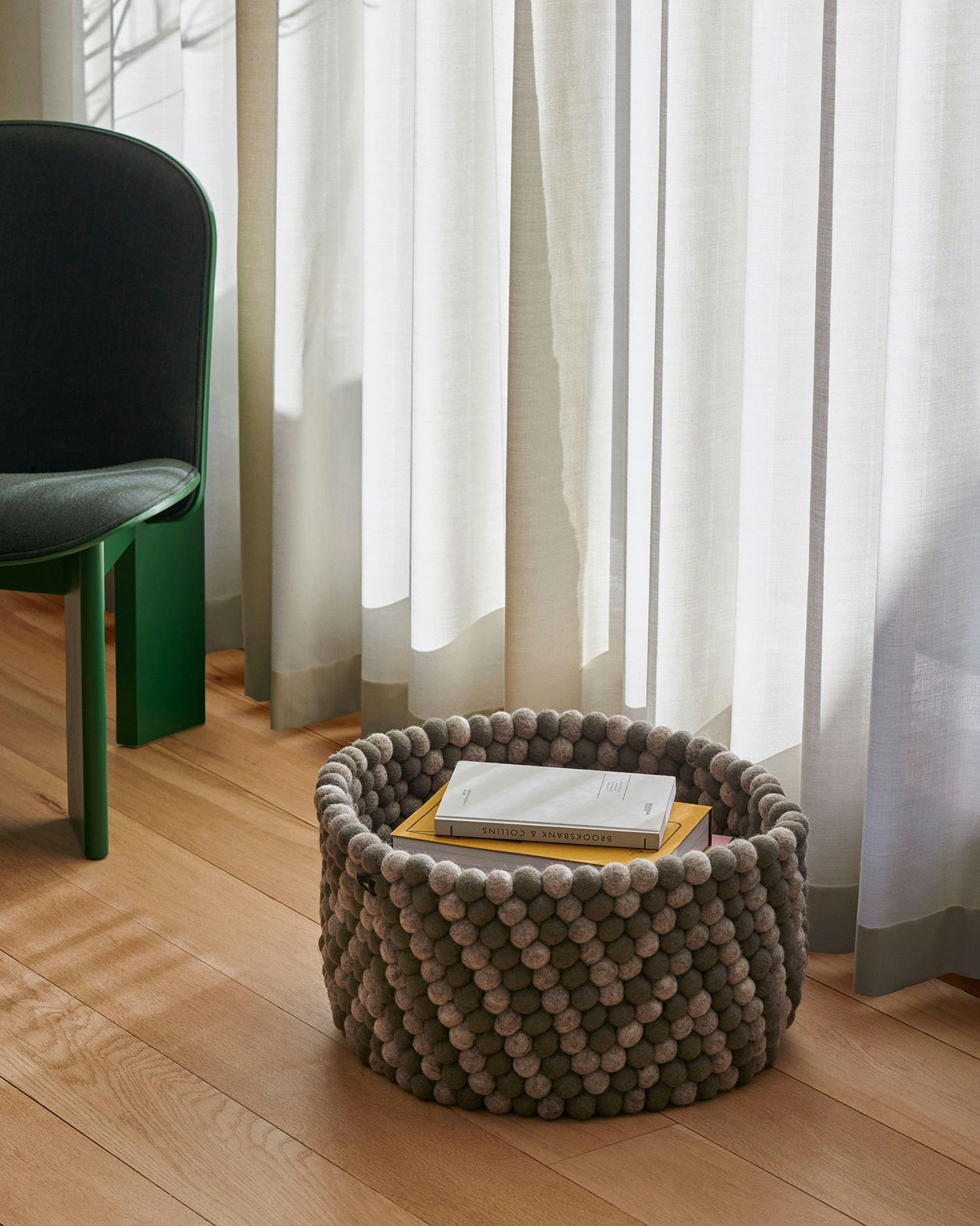 Bead Basket Wool, Grey from HAY | RoyalDesign