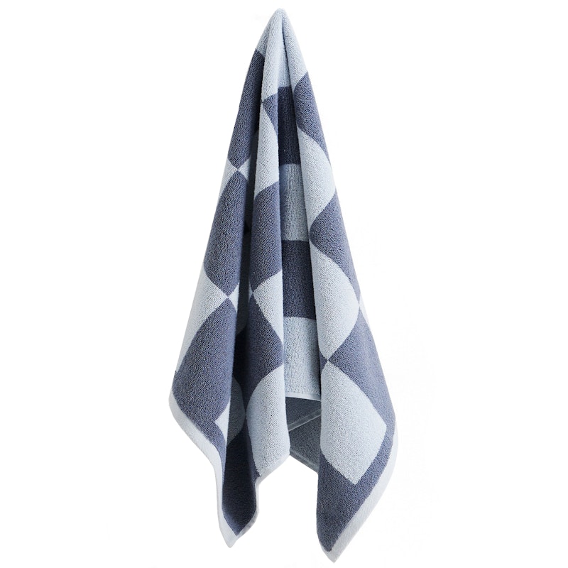 Check Hand Towel 50x90 cm, Steel Blue