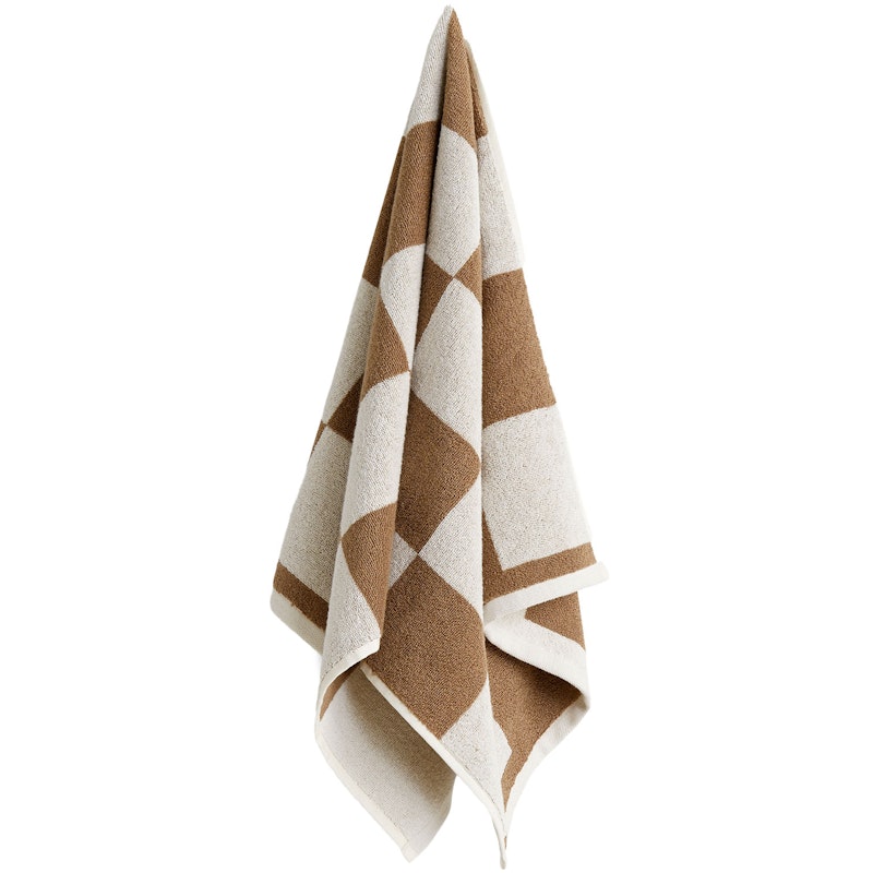 Check Hand Towel 50x90 cm, Cappuccino