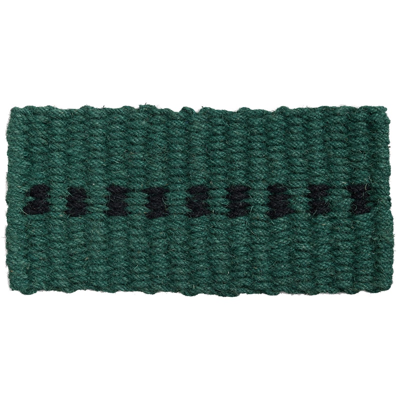 Coco Door Mat 40x80 cm, Black / Dark Green