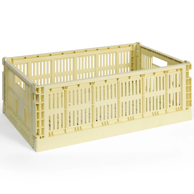 Colour Crate Large Storage, Light Yellow