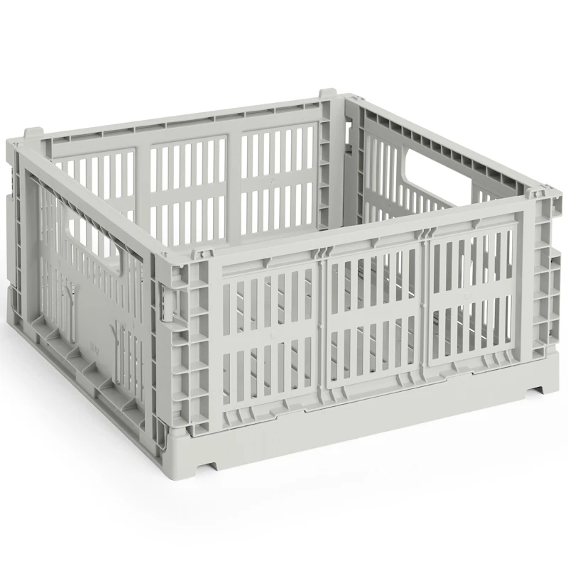 Colour Crate Medium Square Storage, Grey