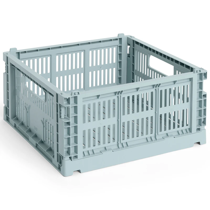 Colour Crate Medium Square Storage, Dusty Blue