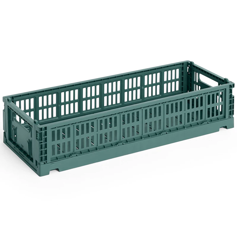 Colour Crate Mini Oblong Storage, Dark Green