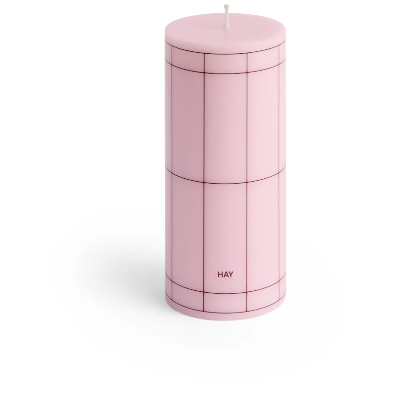 Column Pillar Candle Small, Light Pink