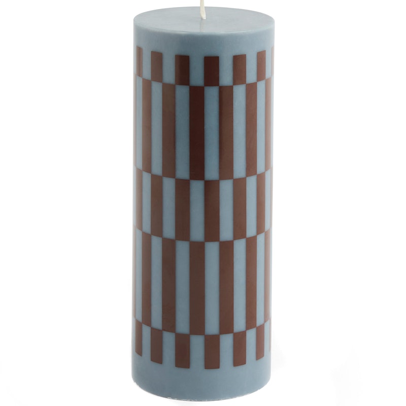 Column Pillar Candle M, Anthracite / Bordeaux