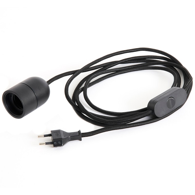 Common Cord Set For Table Lamp, Soft Black