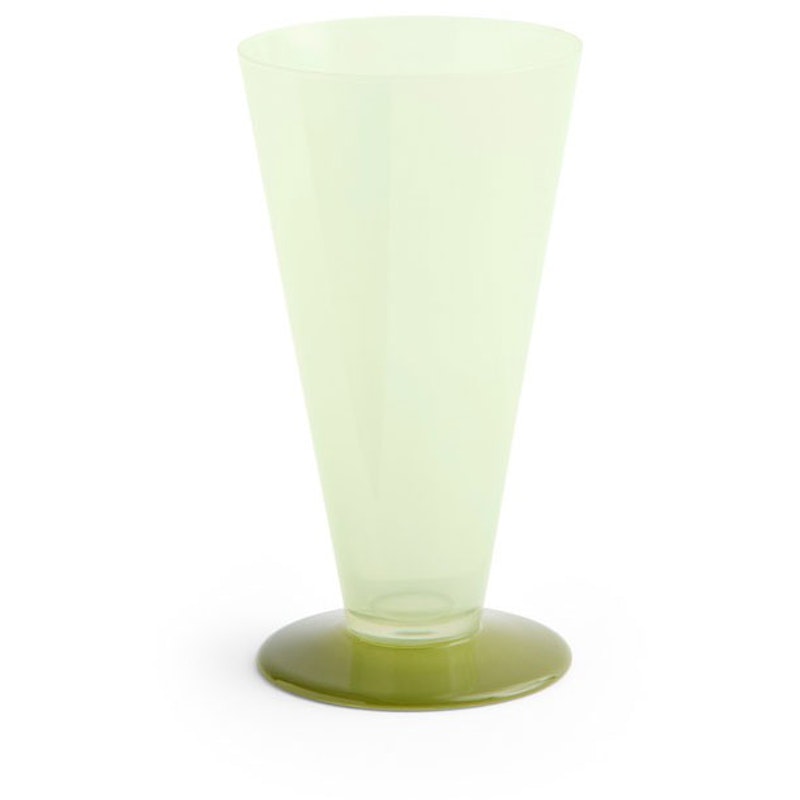 Conical Vase Small, Light Green / Dark Lime