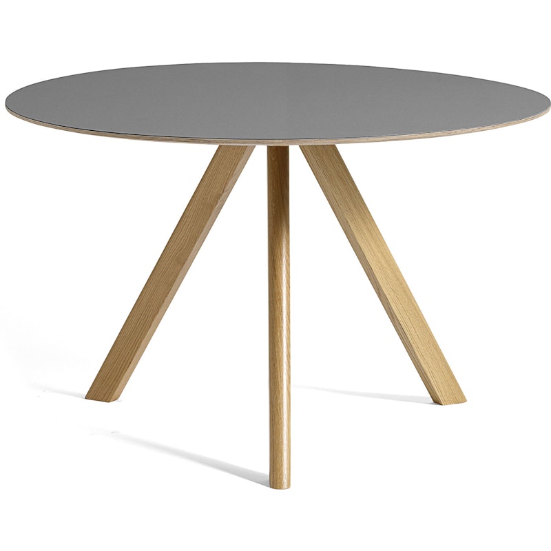 CPH 20 2.0 Table Ø120 cm, Water based lacquered Oak / Grey