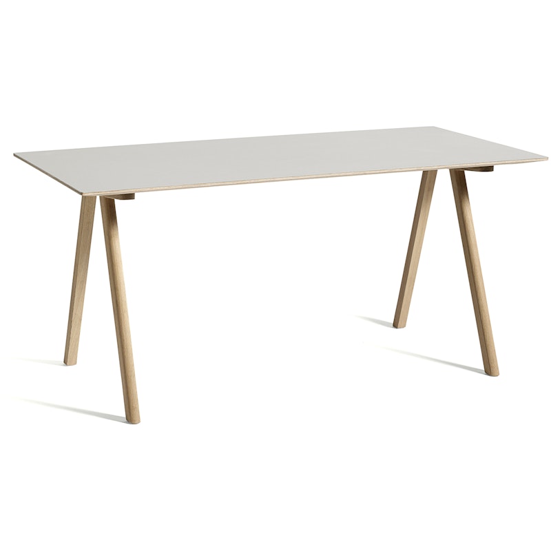 CPH 10 2.0 Desk, Water-based Lacquered Oak / Off-white