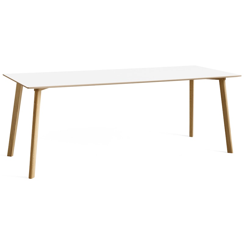 CPH Deux 210 2.0 Table 75x200 cm, Pearl White / Water-based Lacquered Oak