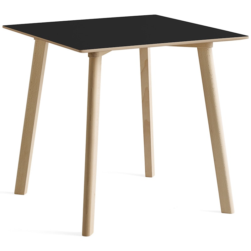 CPH Deux 210 2.0 Table 75x75 cm, Black / Untreated Beech