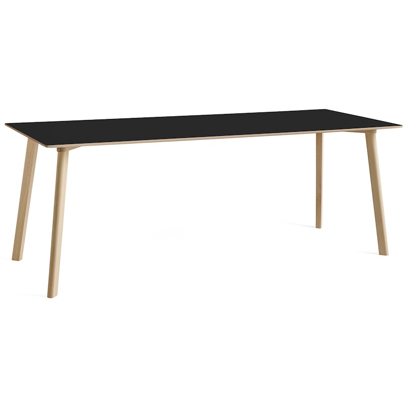 CPH Deux 210 2.0 Table 75x200 cm, Black / Untreated Beech