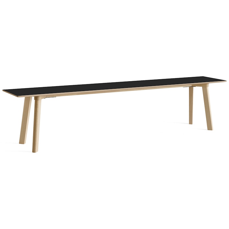 CPH Deux 215 2.0 Bench 200 cm, Black / Untreated Beech