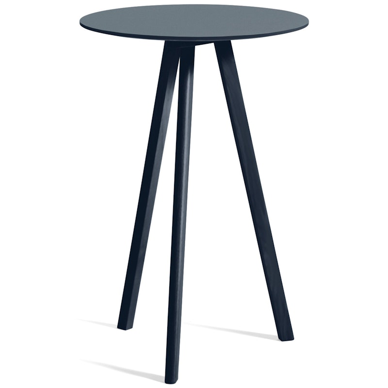 CPH 20 2.0 Bar Table Ø70x105 cm, Water-based Lacquered Oak / Deep Blue