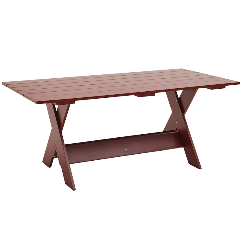 Crate Dining Table 90x180 cm, Iron Red