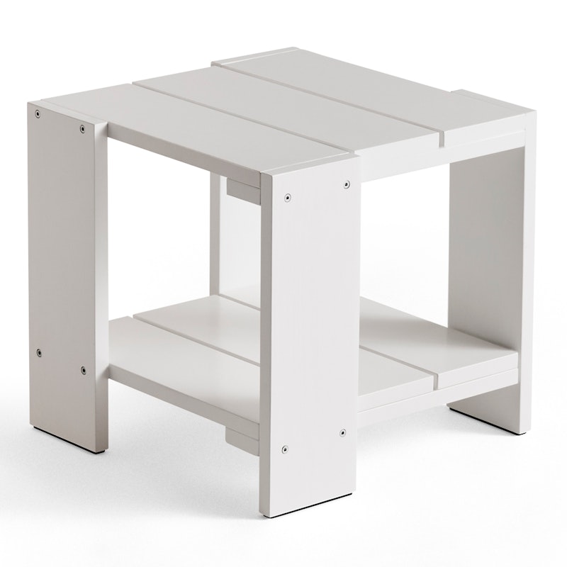 Crate Side Table, White