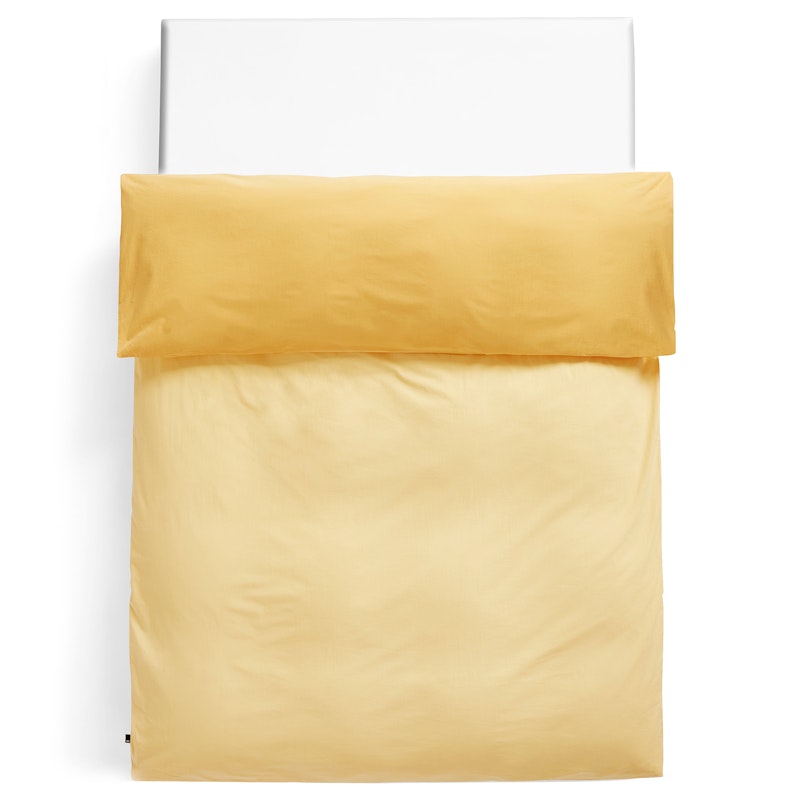 Duo Duvet Cover 220x220 cm, Golden Yellow