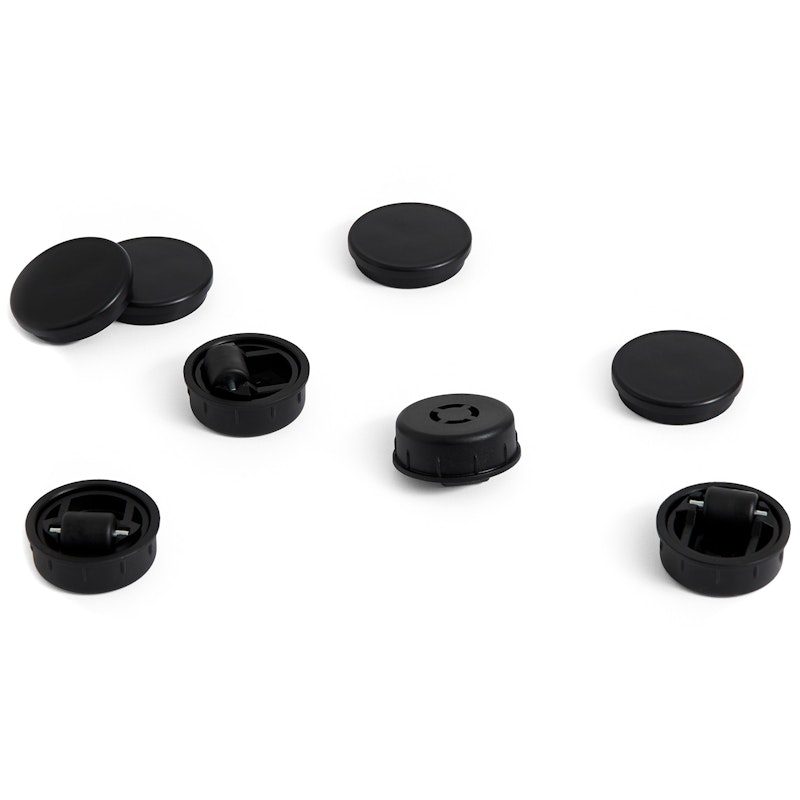 Facet Feet / Casters 4-pack, Black