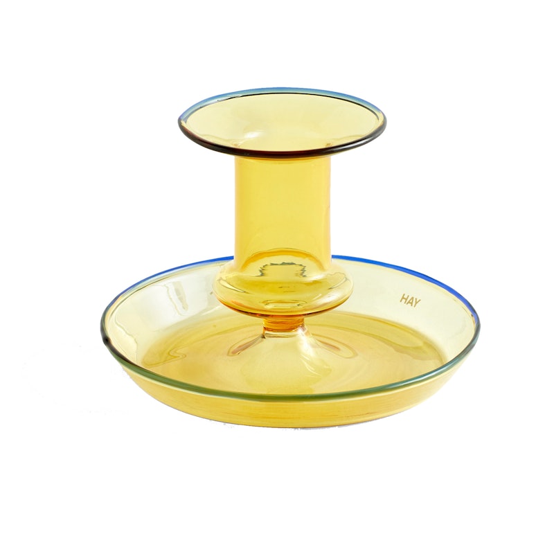 Flare Candle Holder, Yellow