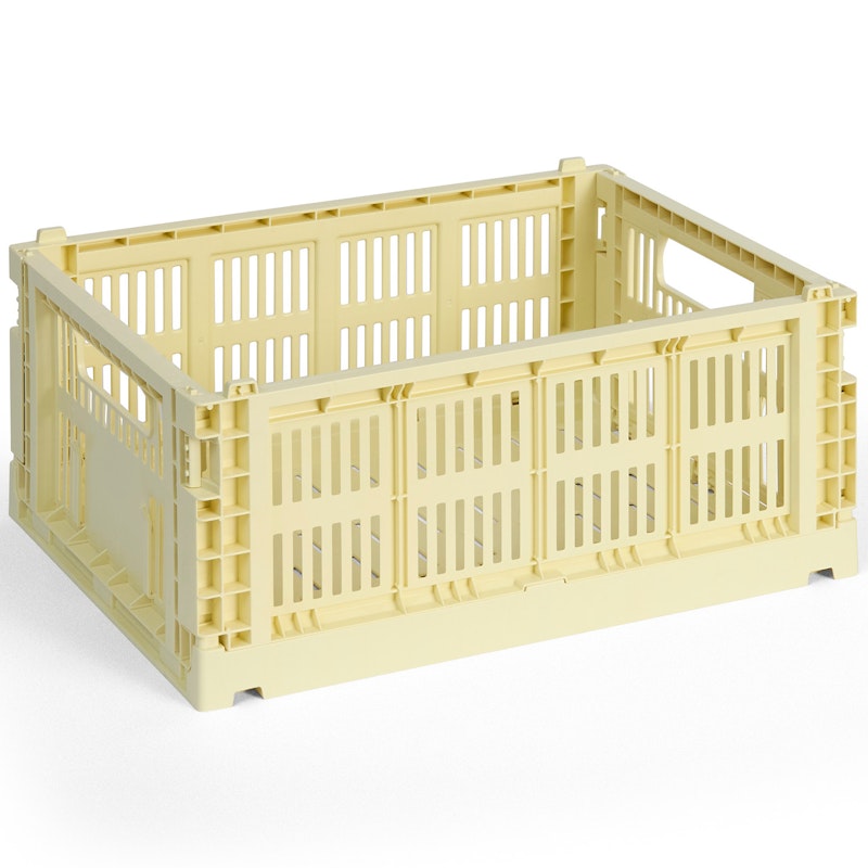 Colour Crate Medium Storage, Light Yellow
