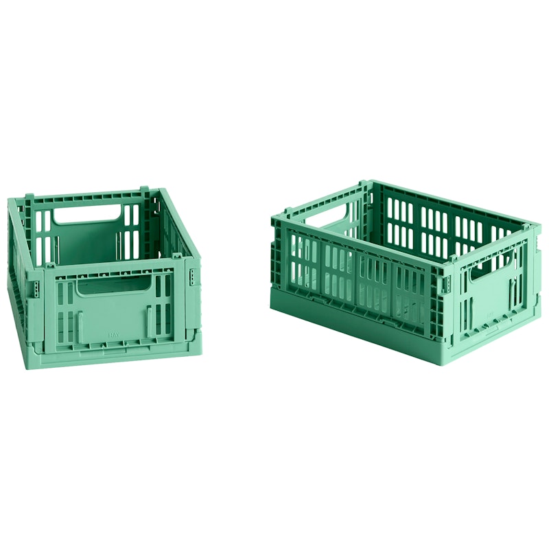 Colour Crate Storage Boxes Mini 2-pack, Dark Mint