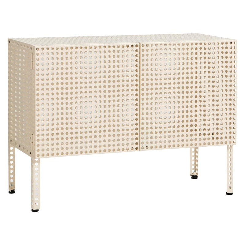 Perforated Cabinet Small, Eggshell