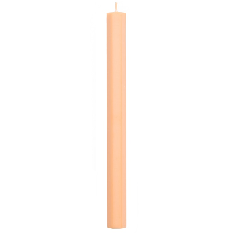 Hexagon Candle, Dark Peach