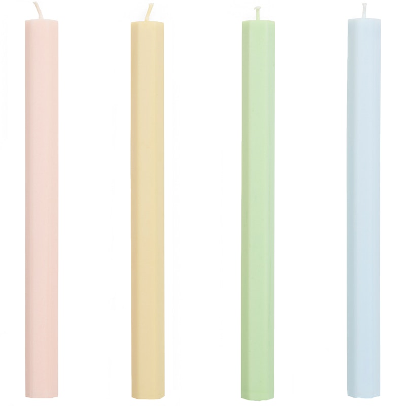 Hexagon Candles 4-pack, Fresh