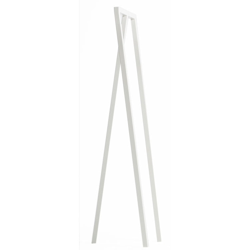 Loop Stand Hall Coat Hanger, White