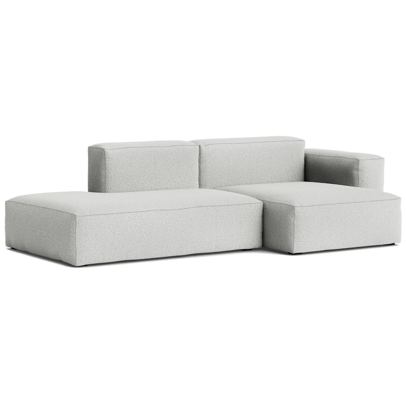 Mags Soft Low 2.5-seater Sofa Comb. 3 Right Divan, Hallingdal 116 / Light Grey Stitching