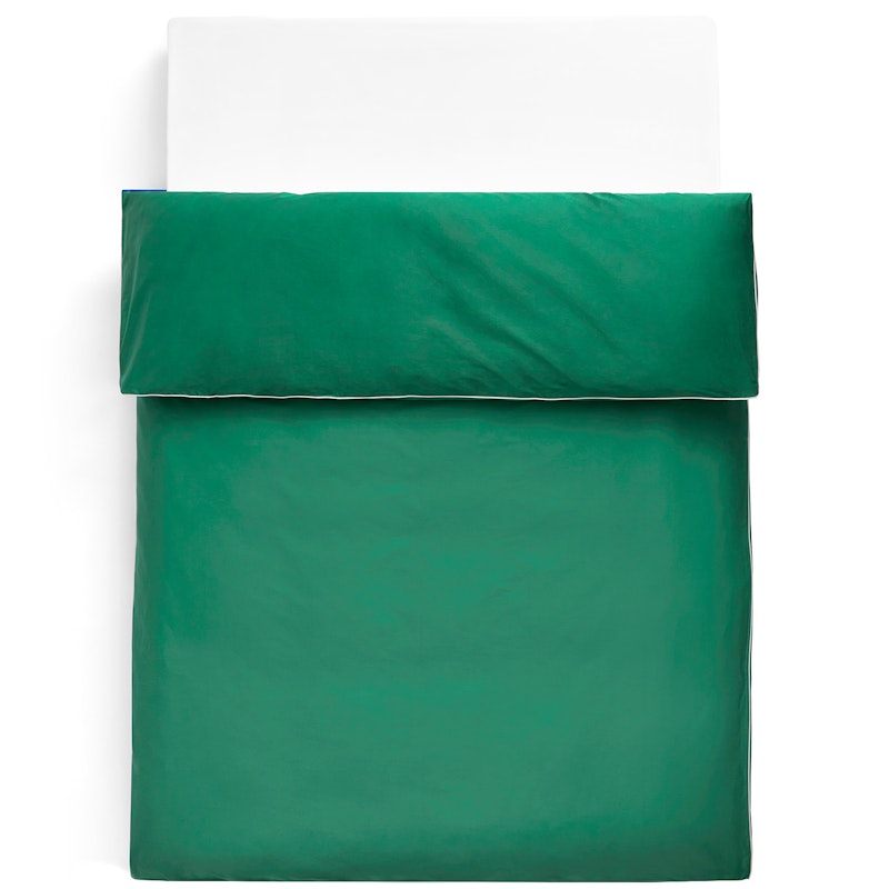 Outline Duvet Cover Double 200x220 cm, Emerald Green