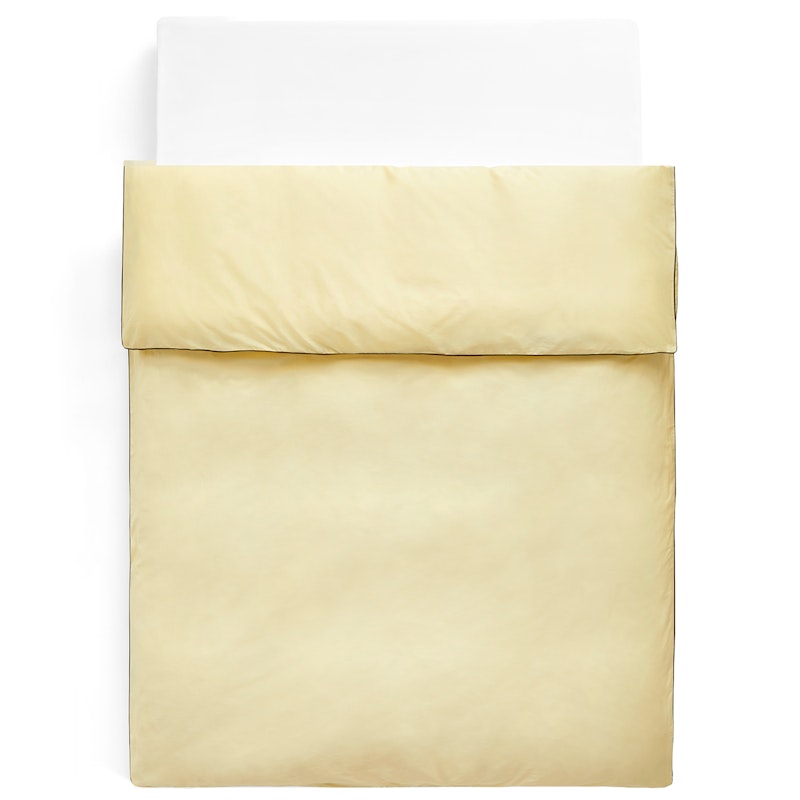 Outline Duvet Cover Double 220x220 cm, Soft Yellow