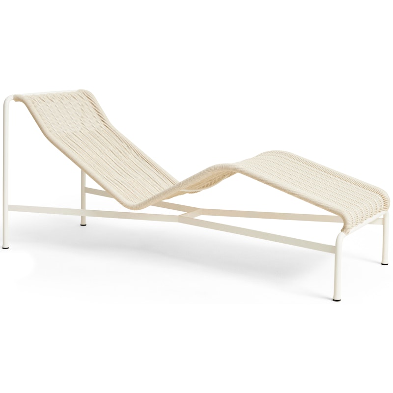 Palissade Cord Chaise Longue, Cream White