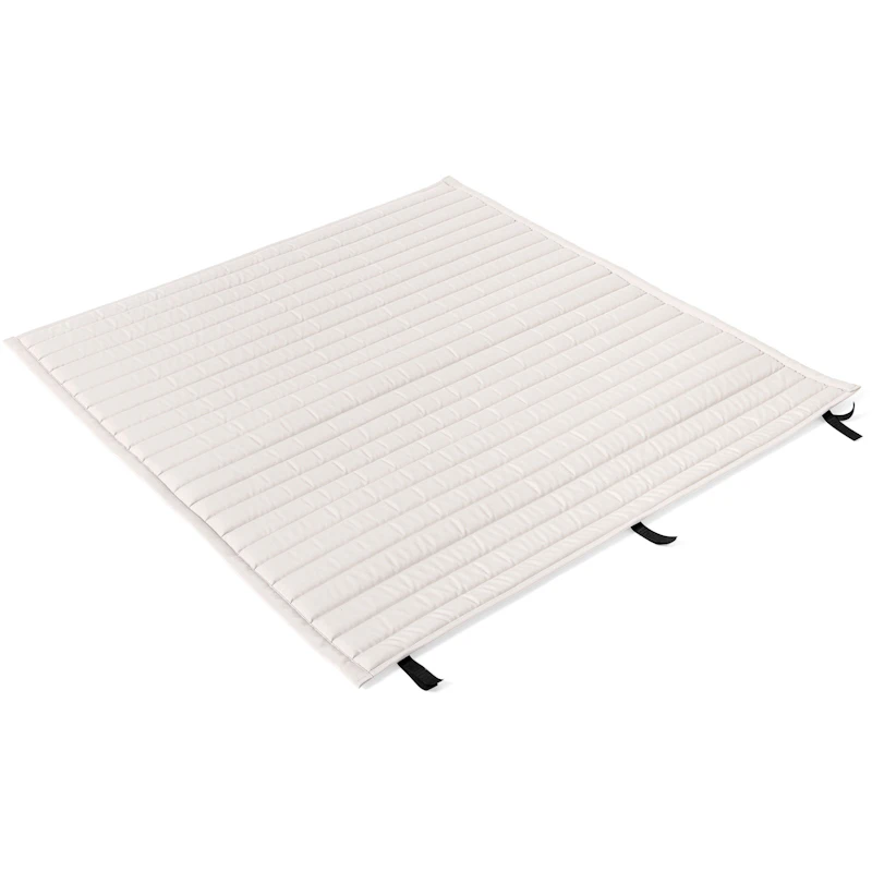 Palissade Cushion Quilted Dining Bench Without Armrest , Cream White