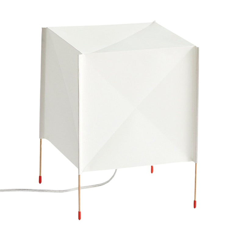 Paper Cube Table Lamp, White