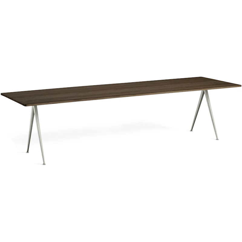 Pyramid 02 Dining Table 85x300 cm, Beige / Smoked Oak