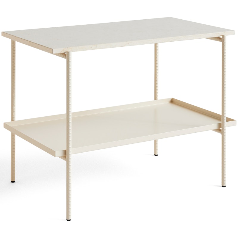 Rebar Side Table 49x80 cm, Alabaster