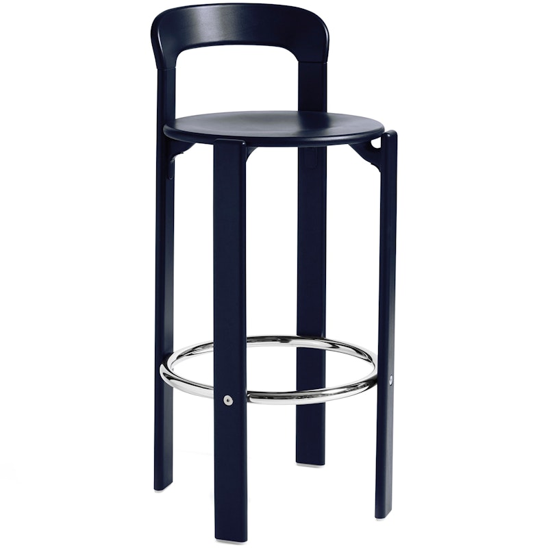 Rey Bar Stool 75 cm, Deep Blue