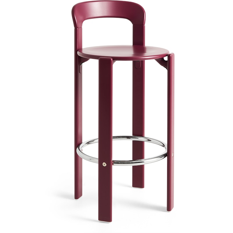 Rey Bar Stool 75 cm, Grape Red