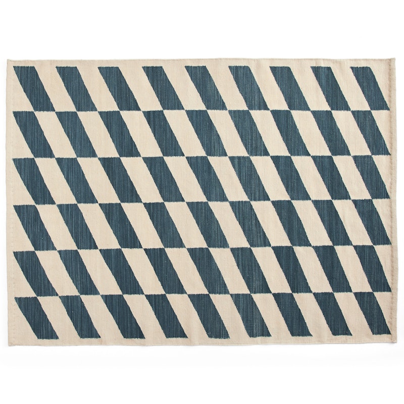 Shift Kelim Rug 140x200 cm, Blue