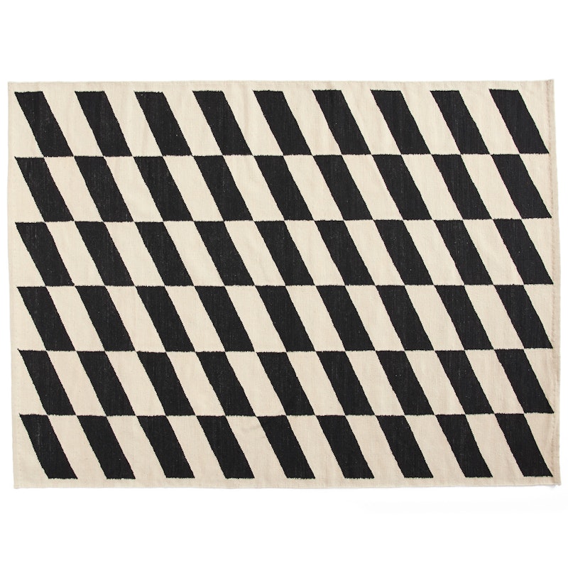 Shift Kelim Rug 170x240 cm, Black